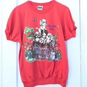Vintage 1990s Puppies Happycore Top